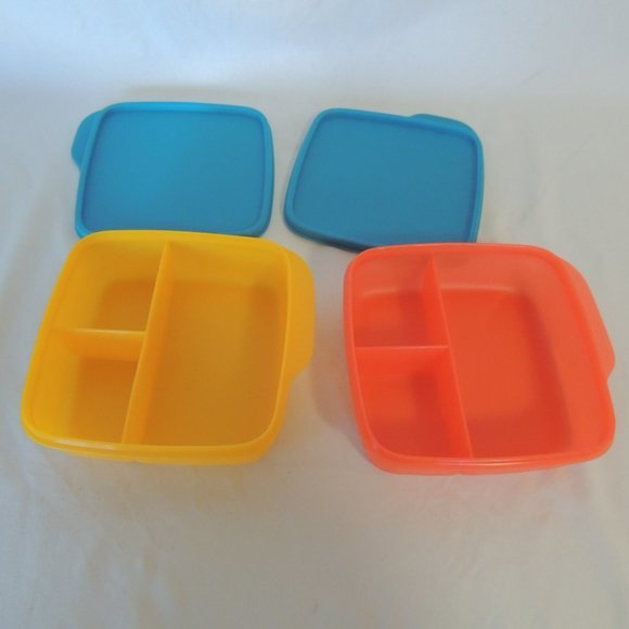 Tupperware Other - Tupperware Lunch It Divided Container Papaya Hot P Tupperware Other - Tupperware Lunch It Divided Container Papaya Hot P